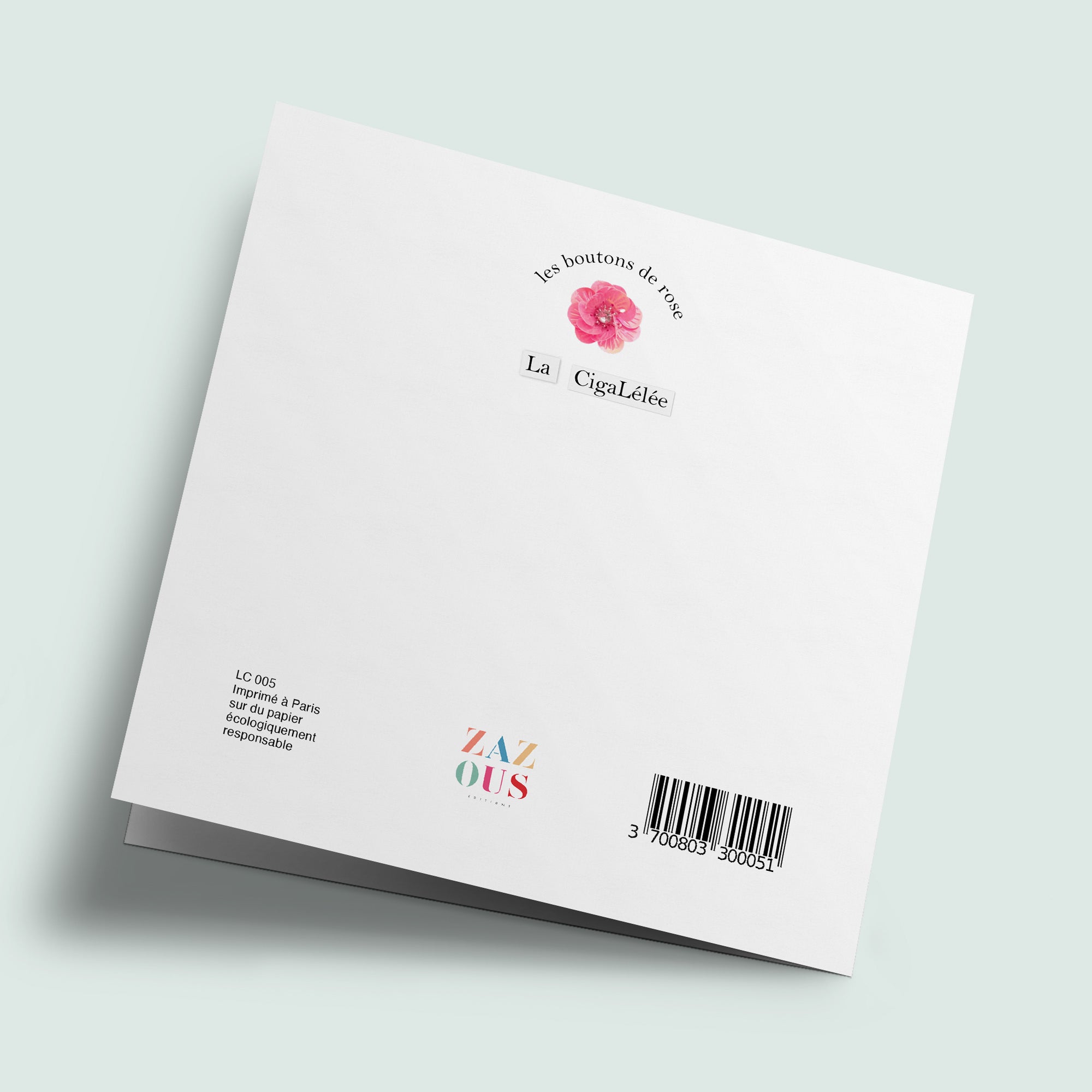 Les Boutons de roses - "Oser être soi" - carte cousue