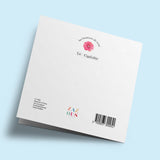 Les Boutons de roses - "Libre d'oser" - carte cousue