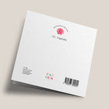 Les Boutons de roses - "Liberté d'aimer" - carte cousue