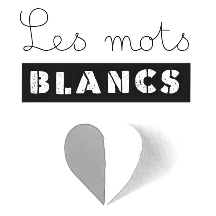 Une face de "Les Mots Blancs" par Fabienne Germain