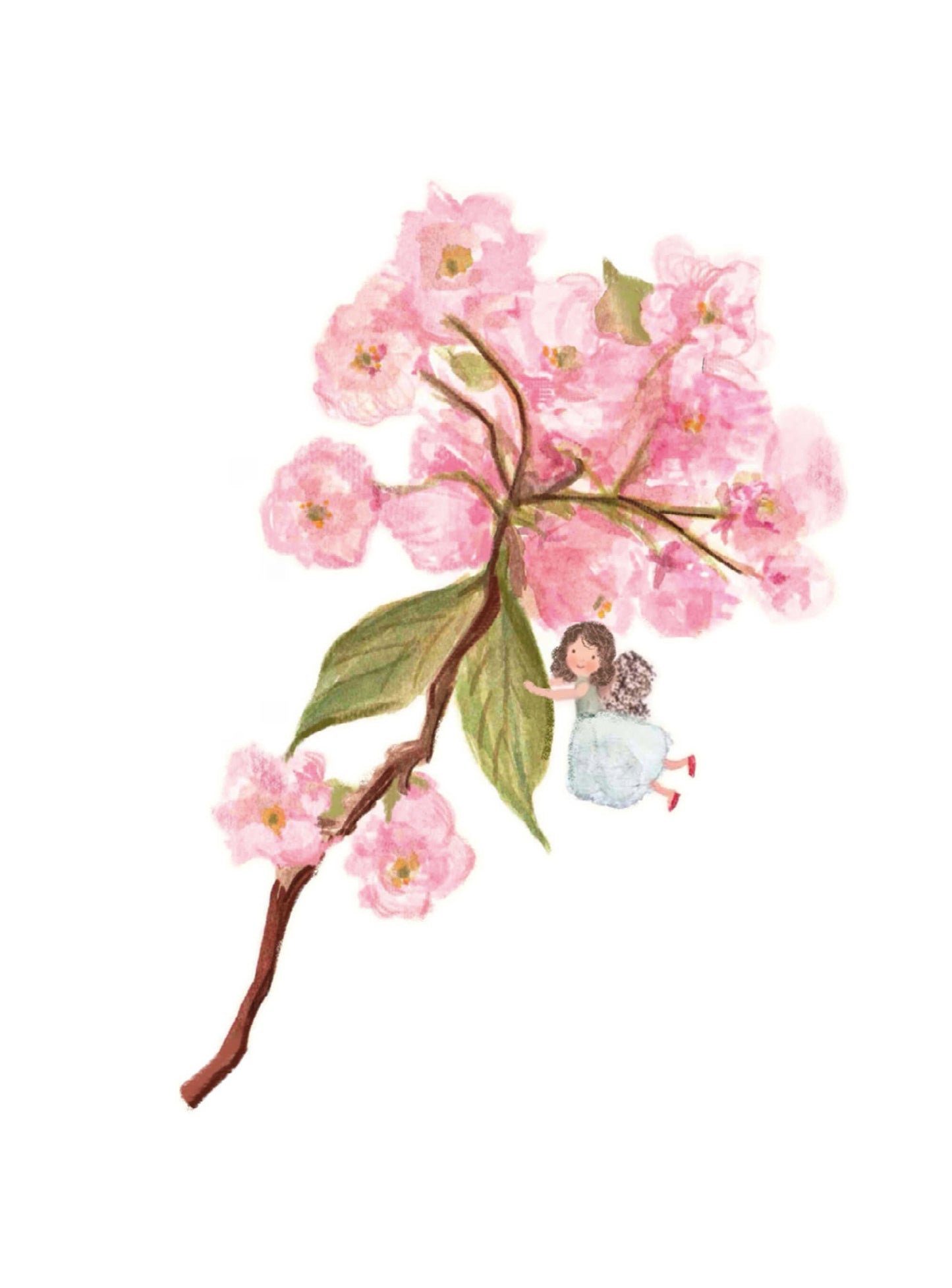 Filles en fleur - Fleur de cerisier