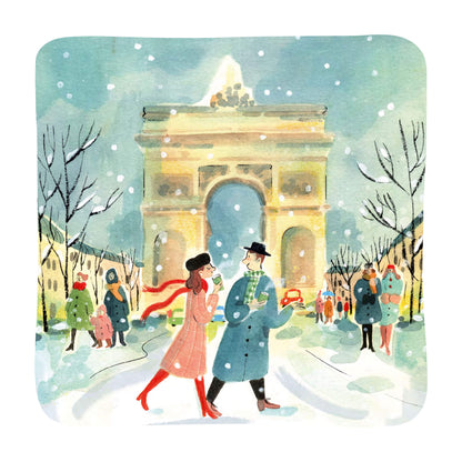 Paris Je T'Aime - L'Arc de Triomphe sous la neige
