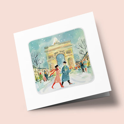 Paris Je T'Aime - L'Arc de Triomphe sous la neige