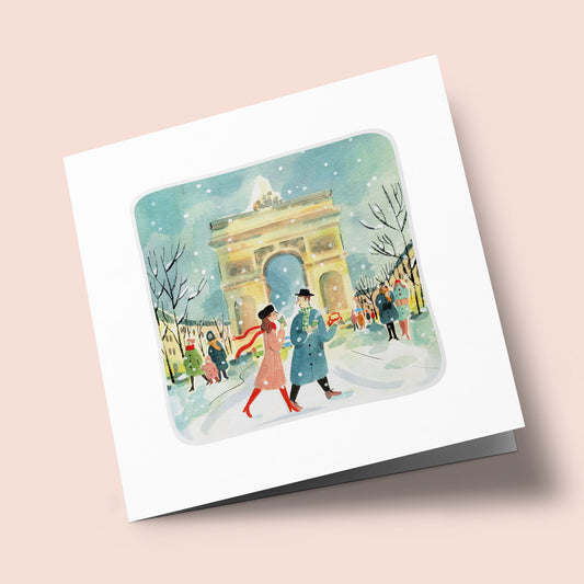 Paris Je T'Aime - L'Arc de Triomphe sous la neige
