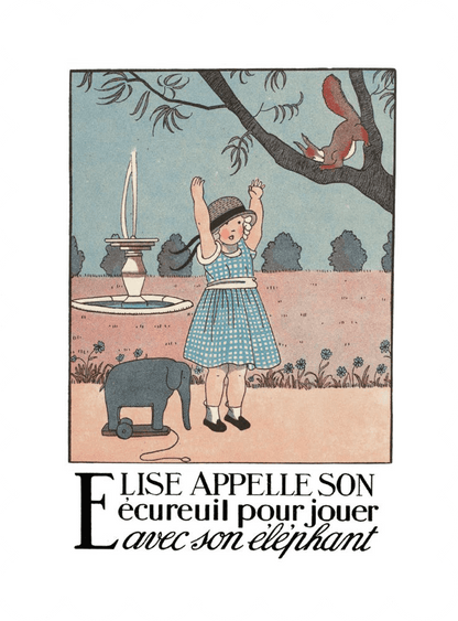 Alphabet - Elise et son écureuil