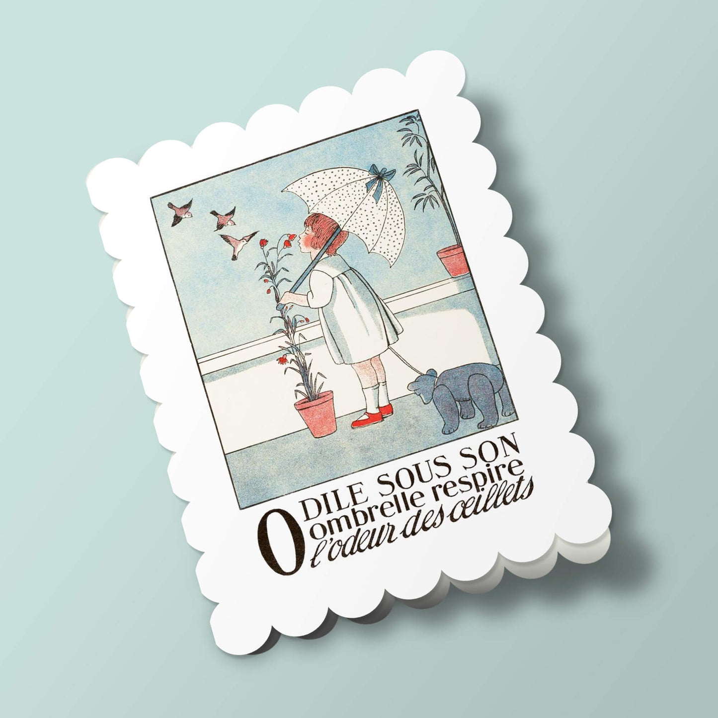 Alphabet - Odile et son ombrelle