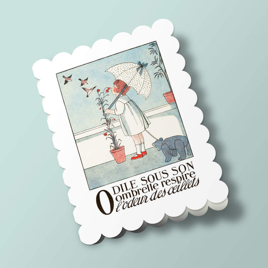 Alphabet - Odile et son ombrelle