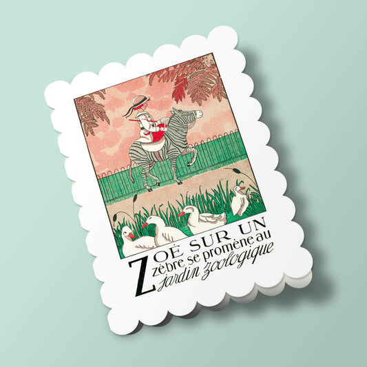 Alphabet - Zoe et son zèbre
