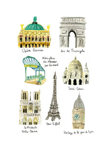 Paris Planches - Monuments de Paris