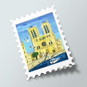 Paris Stamps - Notre Dame