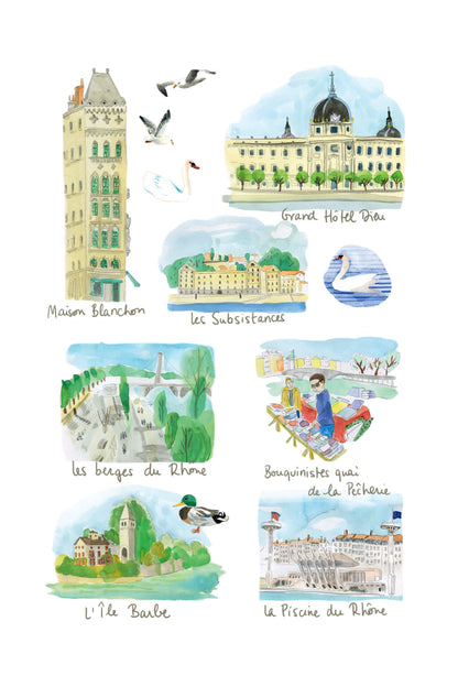 Planches Lyonnaises - Quais de Saône et du Rhône