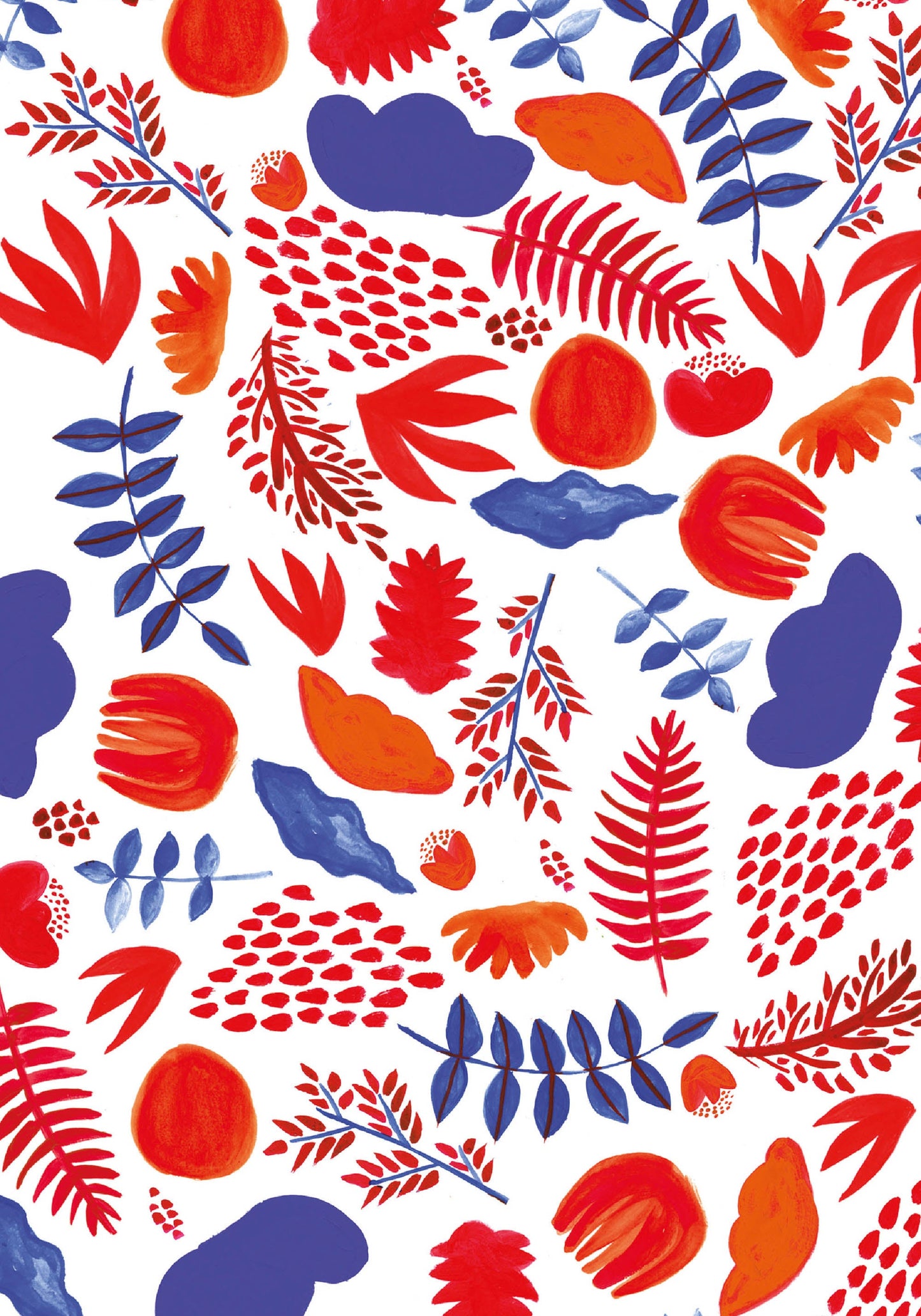 Petit Carnet - Feuilles rouges et pourpres