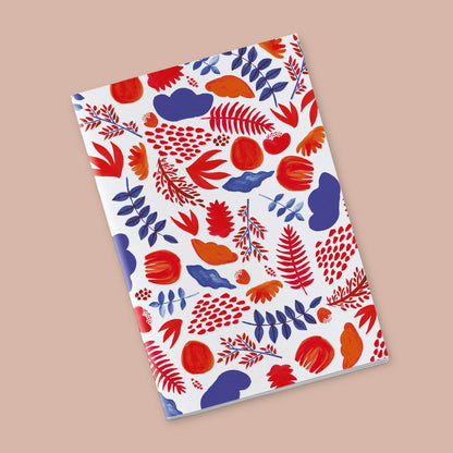 Petit Carnet - Feuilles rouges et pourpres