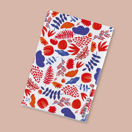 Petit Carnet - Feuilles rouges et pourpres