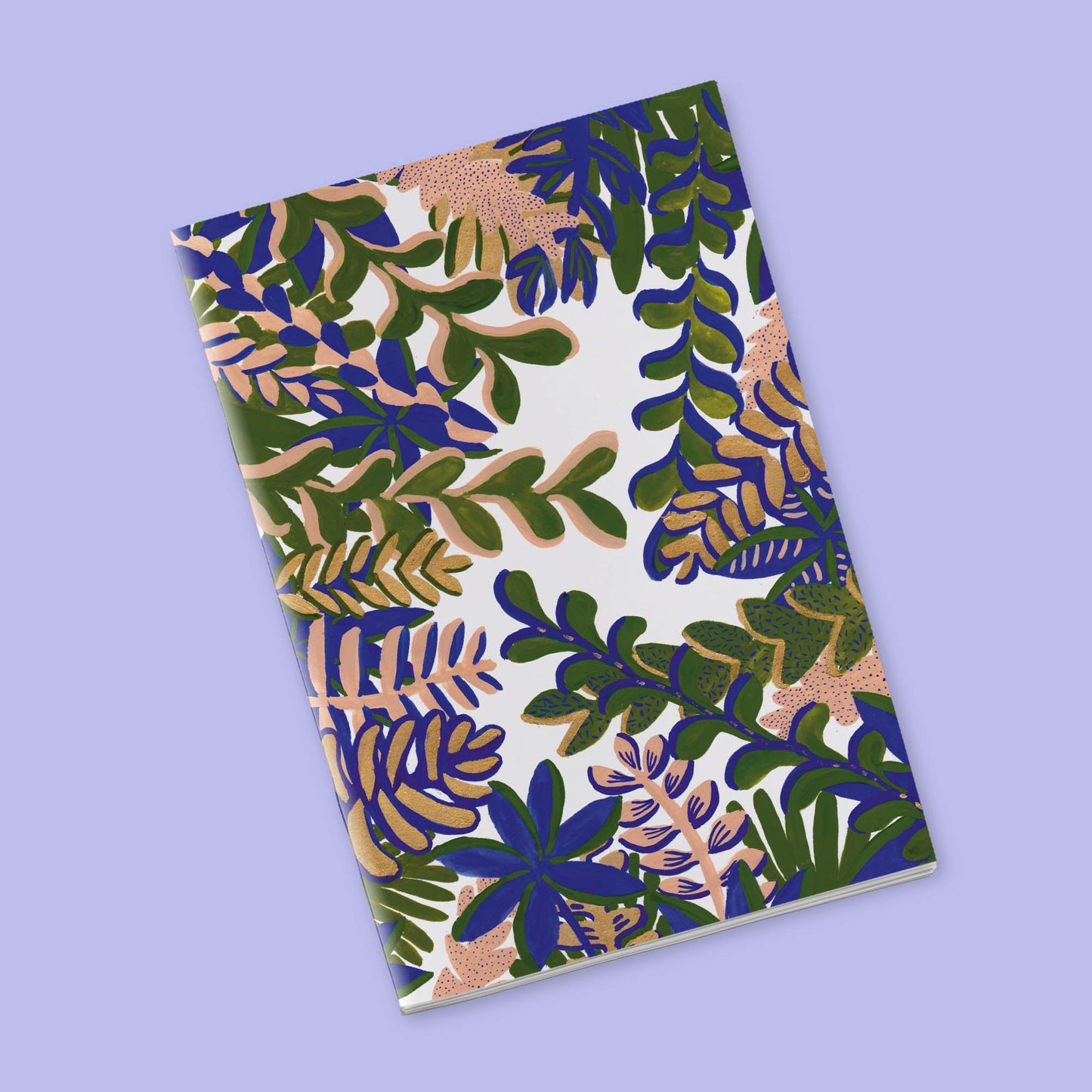 Petit Carnet - Feuilles vertes, corailles et pourpres