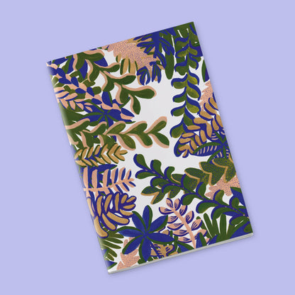 Petit Carnet - Feuilles vertes, corailles et pourpres