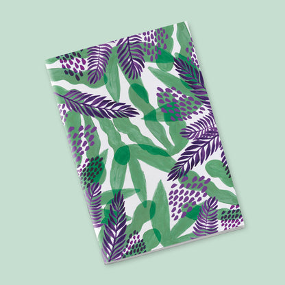 Petit Carnet - Feuilles vertes et pourpres