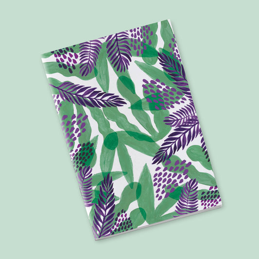 Petit Carnet - Feuilles vertes et pourpres