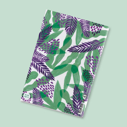 Petit Carnet - Feuilles vertes et pourpres