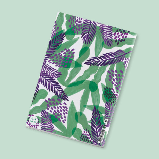 Petit Carnet - Feuilles vertes et pourpres