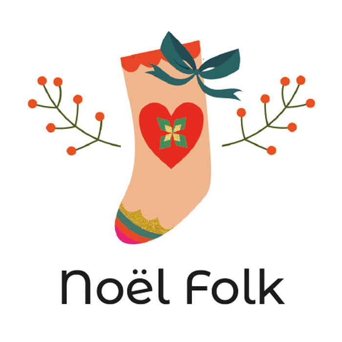 Une face de "Noël Folk" par Peony Rose