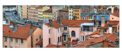 Carte panoramique - Vue depuis la place Rouville, Lyon