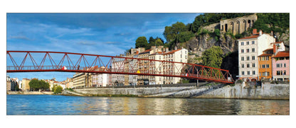 Carte panoramique - Passerelle de l'Homme de la Roche Quai de Saône, Lyon