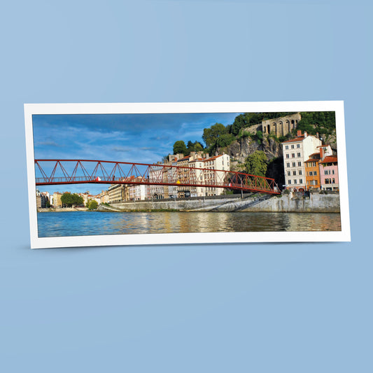 Carte panoramique - Passerelle de l'Homme de la Roche Quai de Saône, Lyon