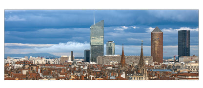 Carte panoramique - Silhouette des Immeubles, Lyon
