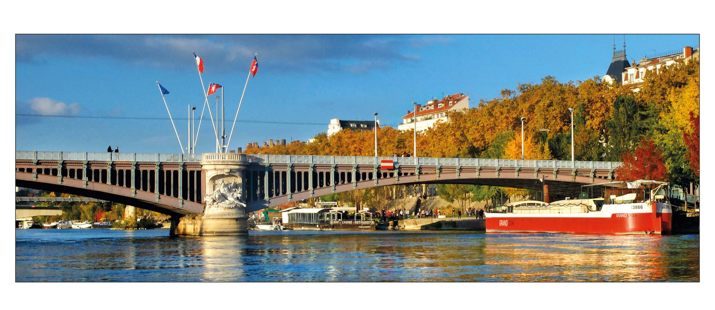 Carte panoramique - Pont Lafayette et Bergers du Rhône, Lyon