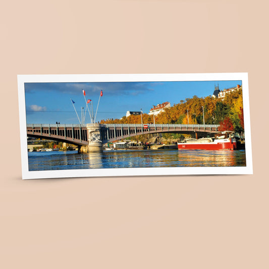 Carte panoramique - Pont Lafayette et Bergers du Rhône, Lyon