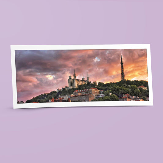 Carte panoramique - La Basilique de Fourvière, Lyon