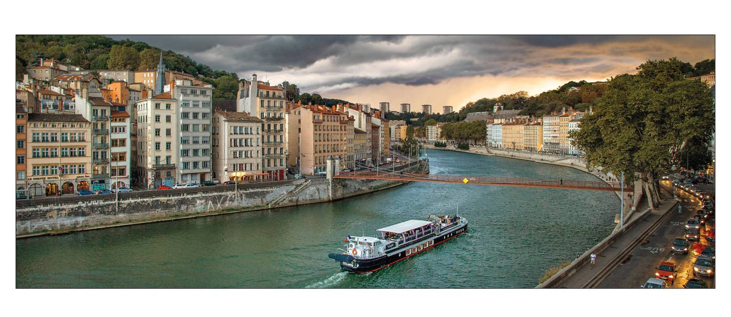 Carte panoramique - Quai de Saône, Lyon