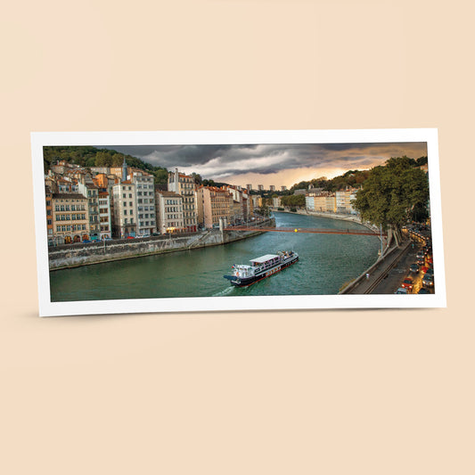 Carte panoramique - Quai de Saône, Lyon