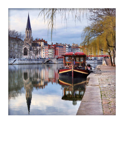 Carte polaroid - Quai de Saône, Lyon