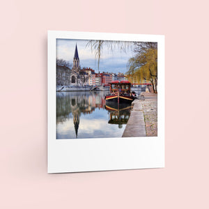 Carte polaroid - Quai de Saône, Lyon