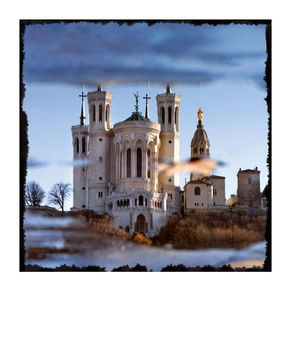 Carte polaroid - Basilique de Fourvière, Lyon