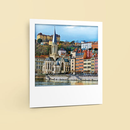 Carte polaroid - Eglise Saint-Georges, Lyon