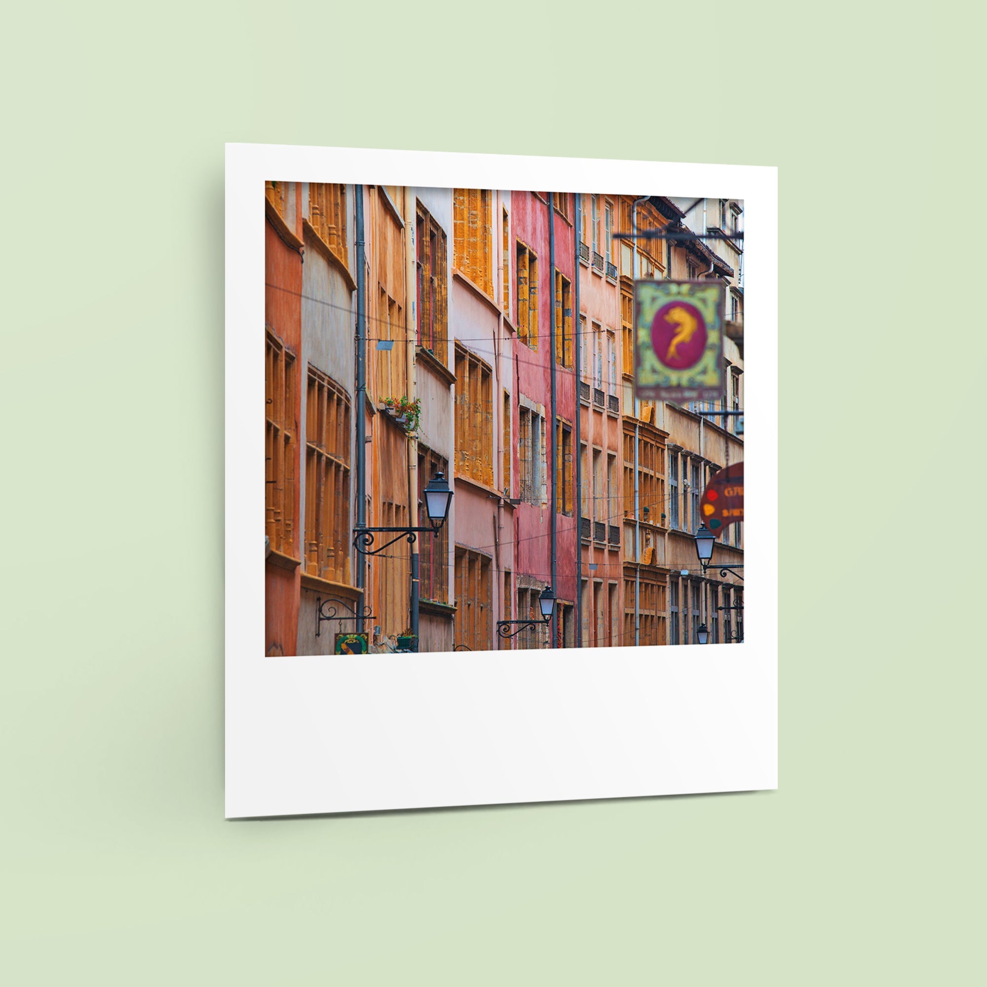 Carte polaroid - Saint-Jean, Rue Juiverie, Lyon
