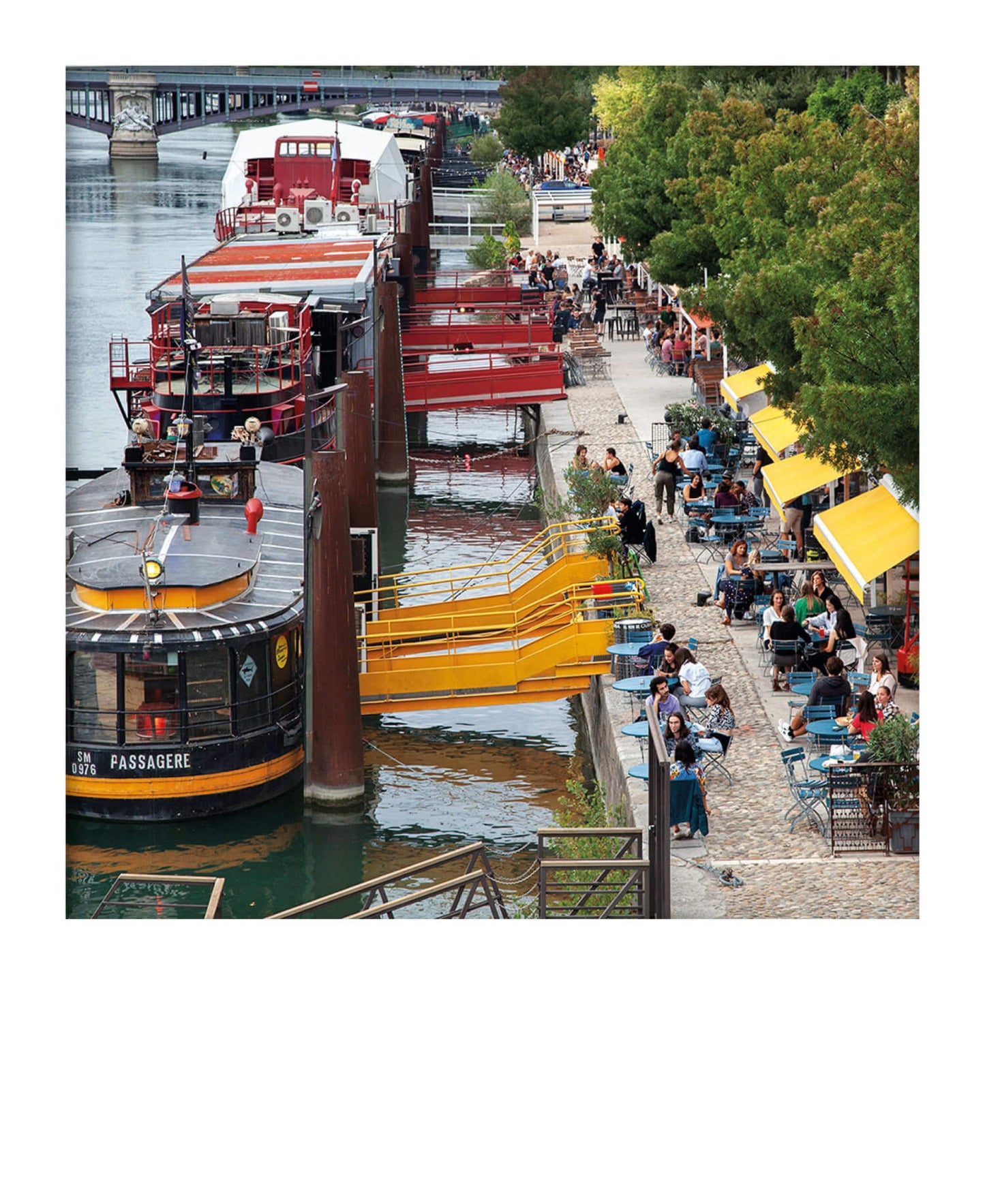 Carte polaroid - Les terrasses du Rhône, Lyon