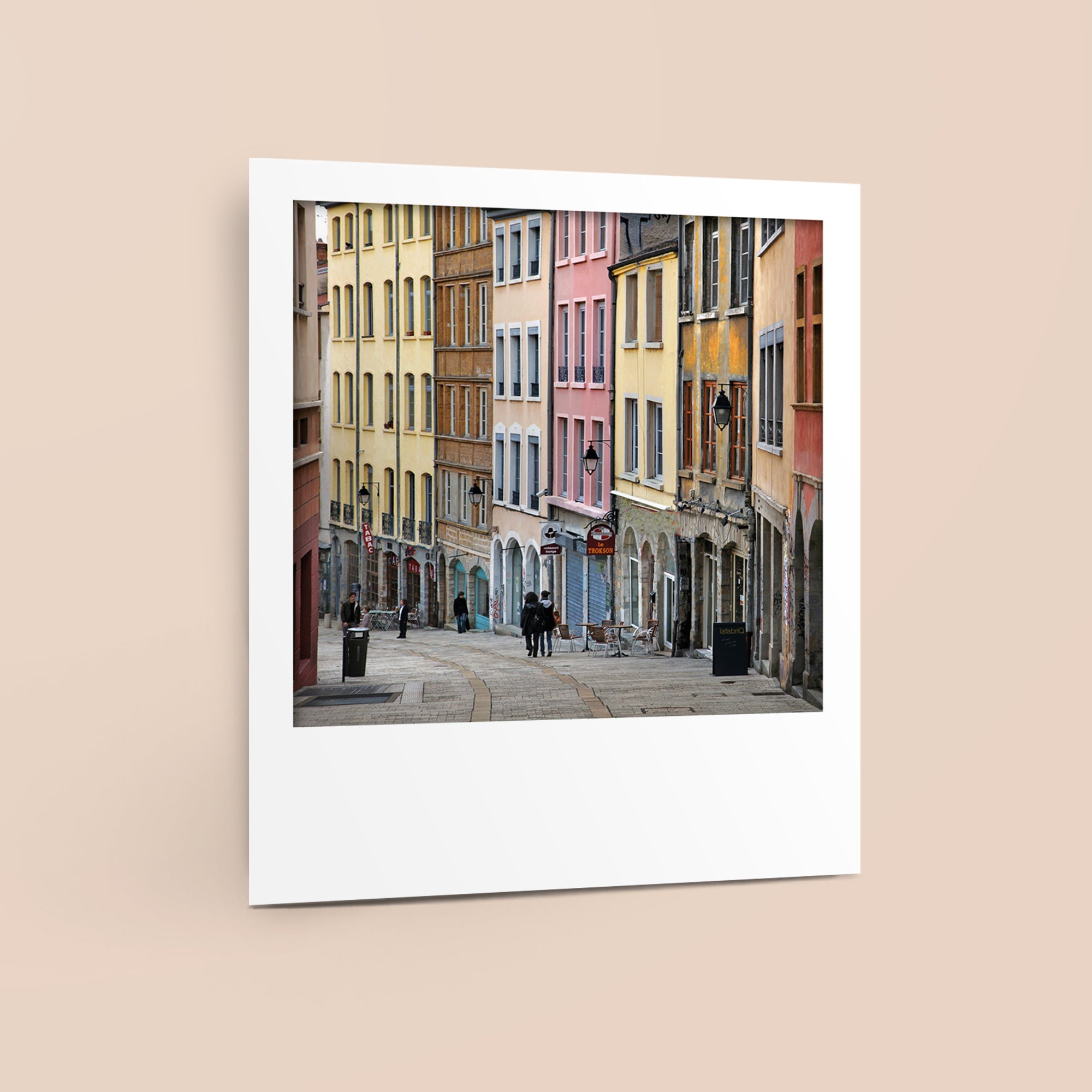 Carte polaroid - Montée de la Grande Côte, Lyon