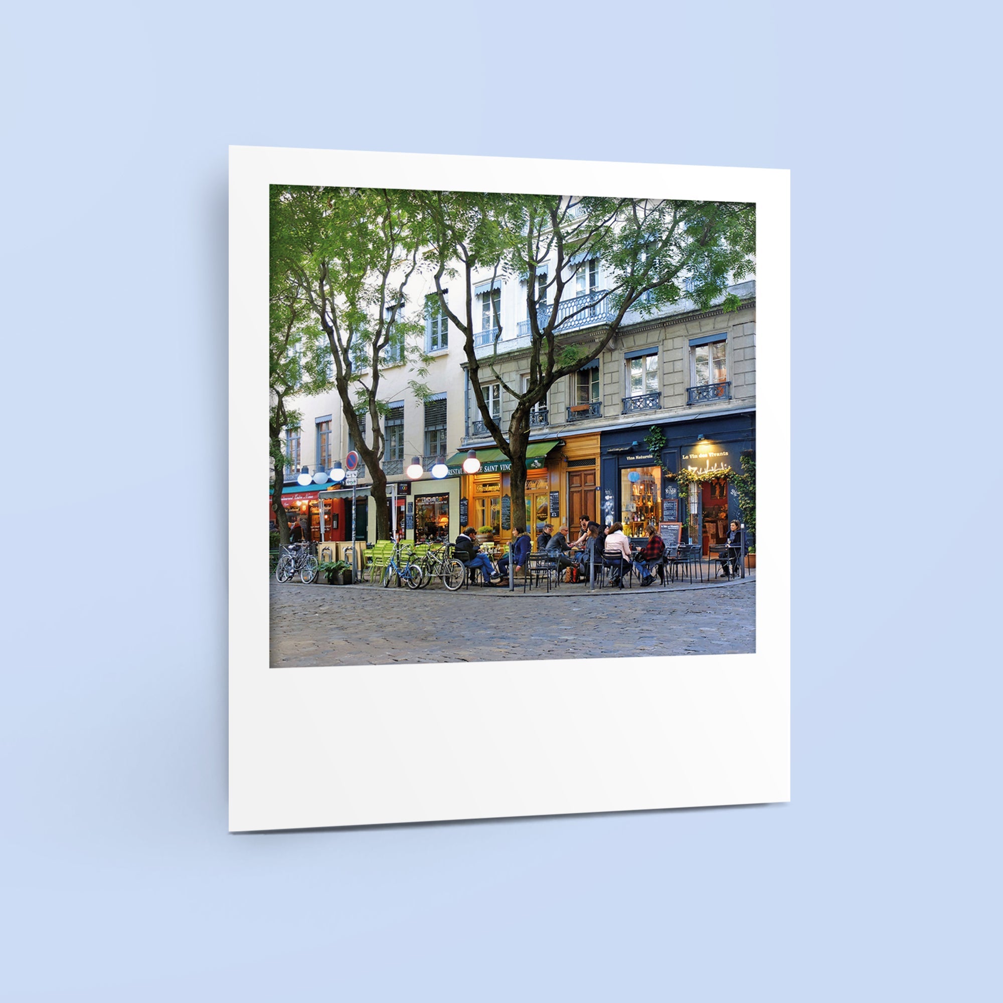 Carte polaroid - Place Fernand Rey, Lyon