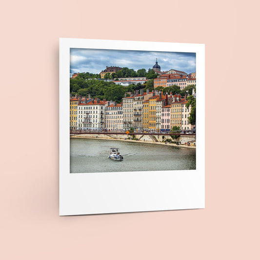 Carte polaroid - Quai Saint-Vincent, Lyon