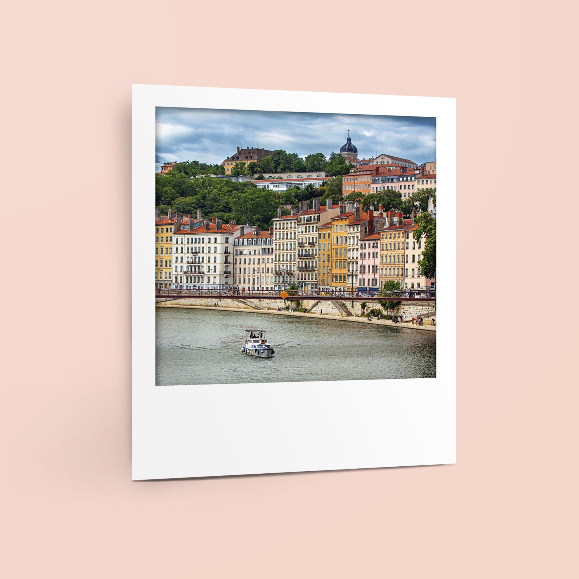 Carte polaroid - Quai Saint-Vincent, Lyon