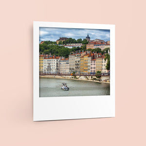 Carte polaroid - Quai Saint-Vincent, Lyon