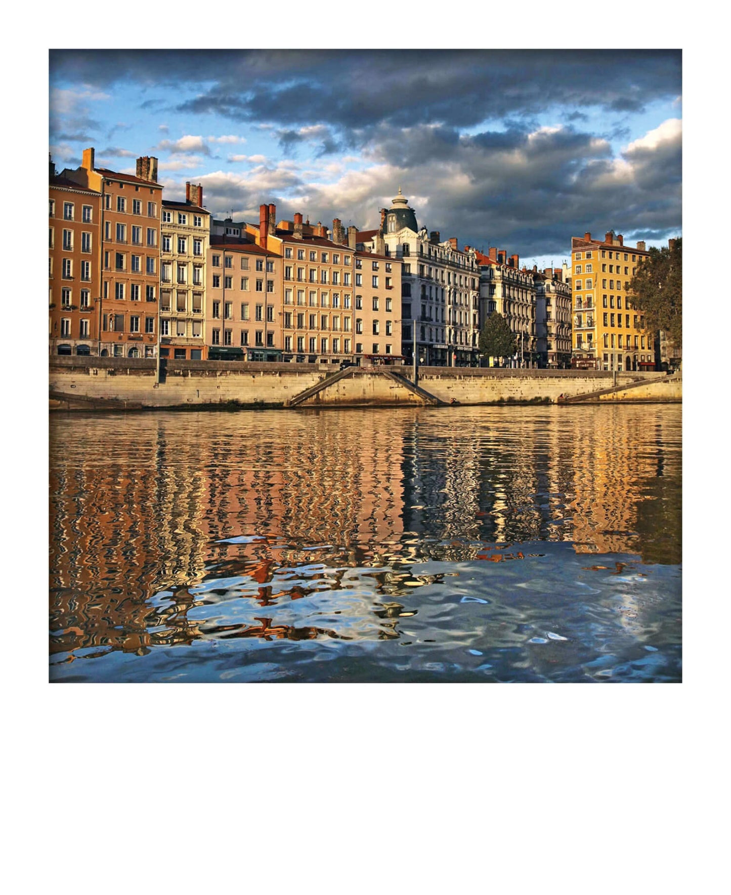 Carte polaroid - Quai Saint-Vincent, Lyon