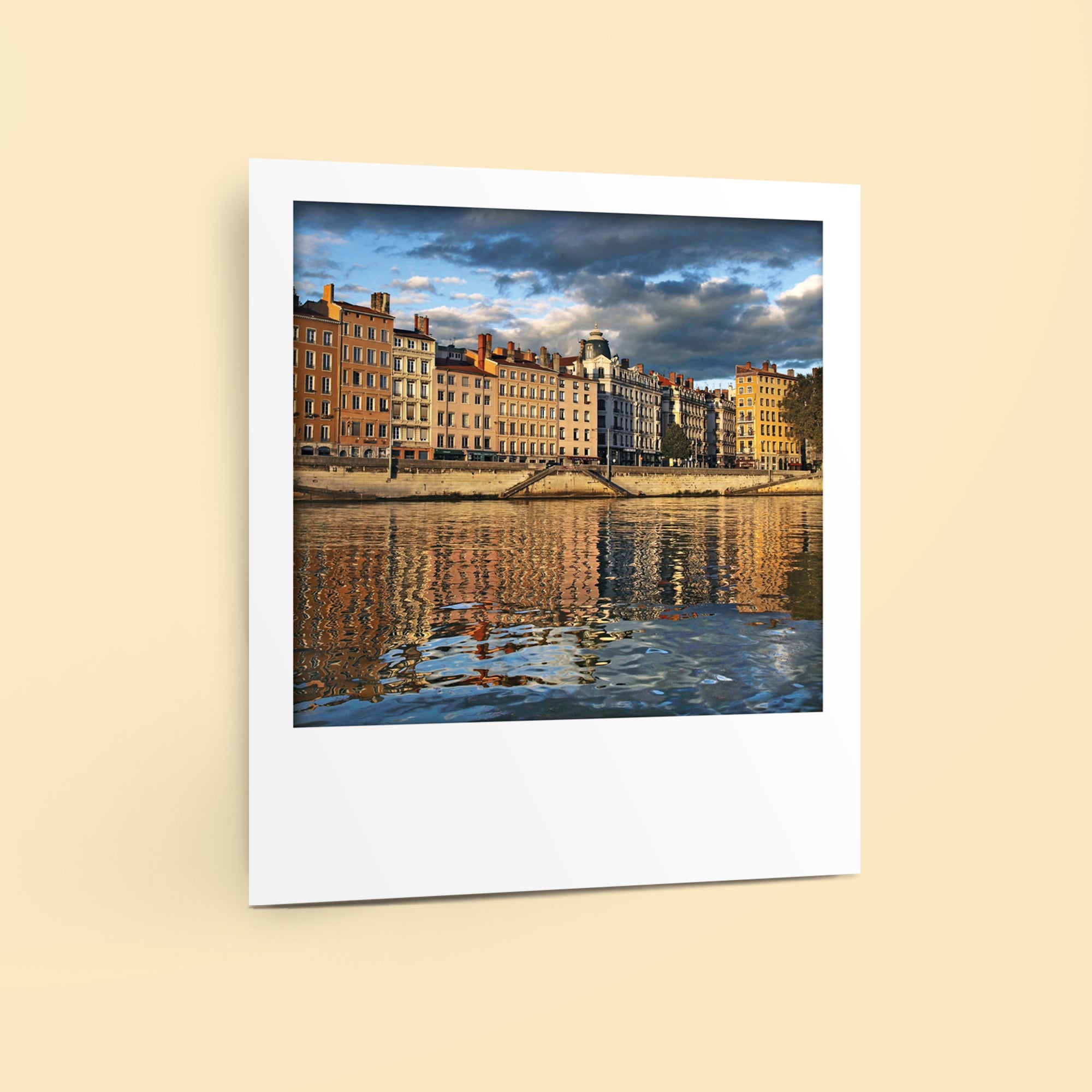 Carte polaroid - Quai Saint-Vincent, Lyon
