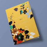 Swatch - Merci avec fleurs, sur fond jaune