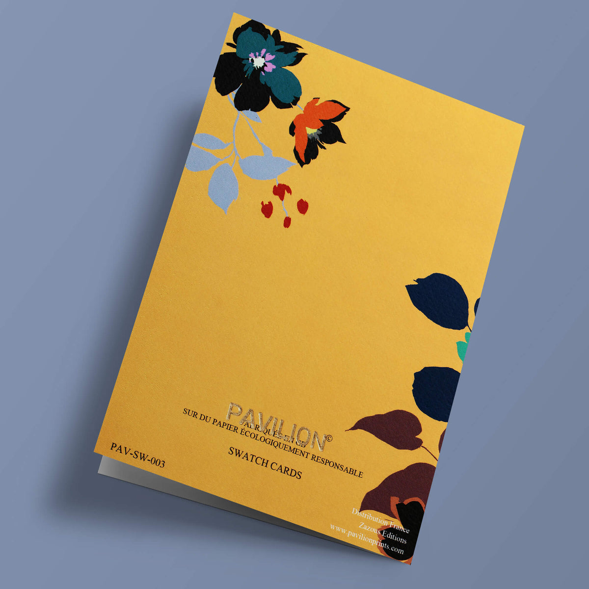 Swatch - Merci avec fleurs, sur fond jaune