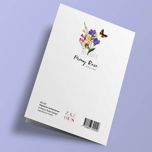 Bouquets - Papillons multicolores
